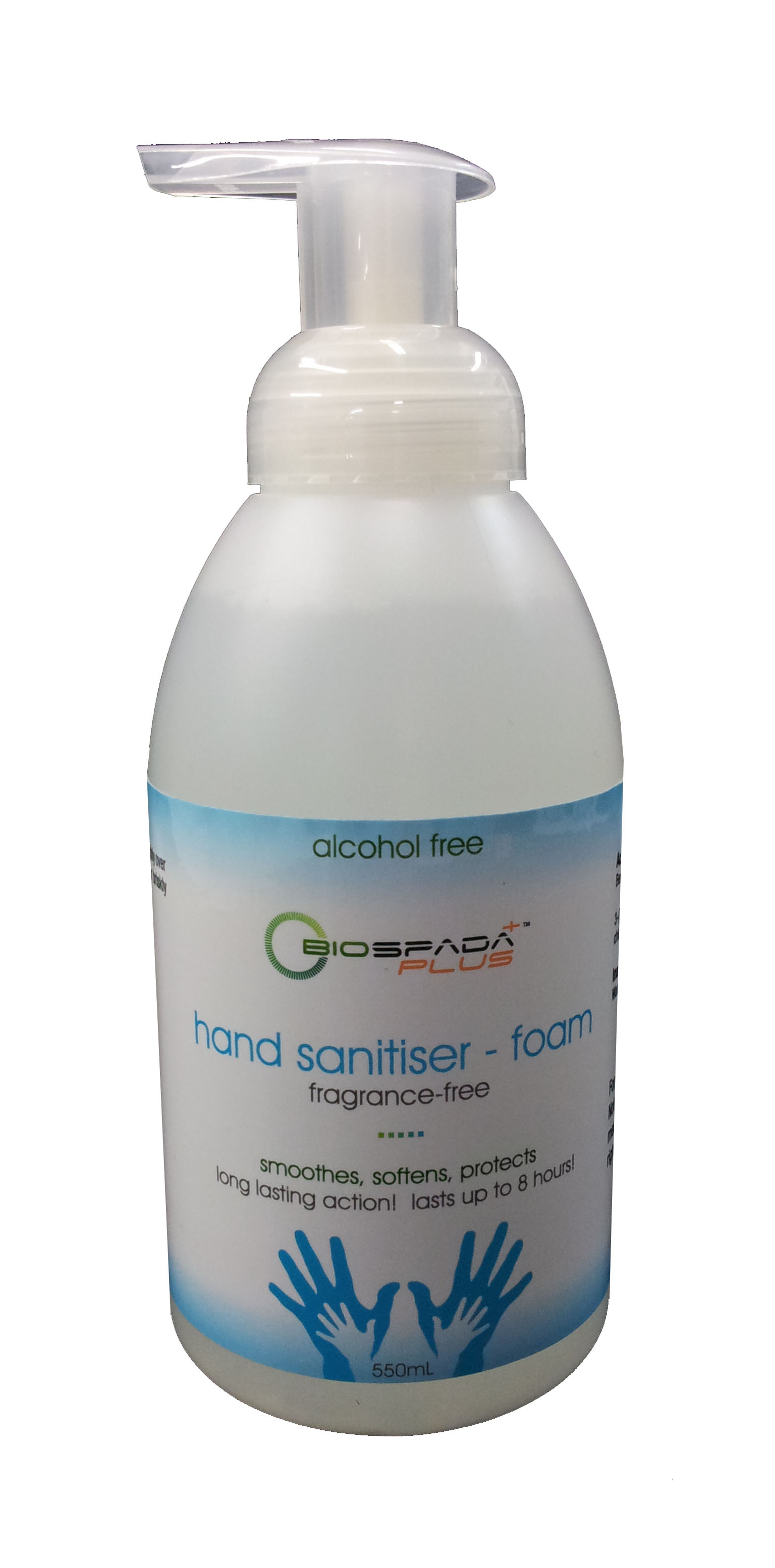 Biospada Hand Sanitiser – Foam clear cut (003)